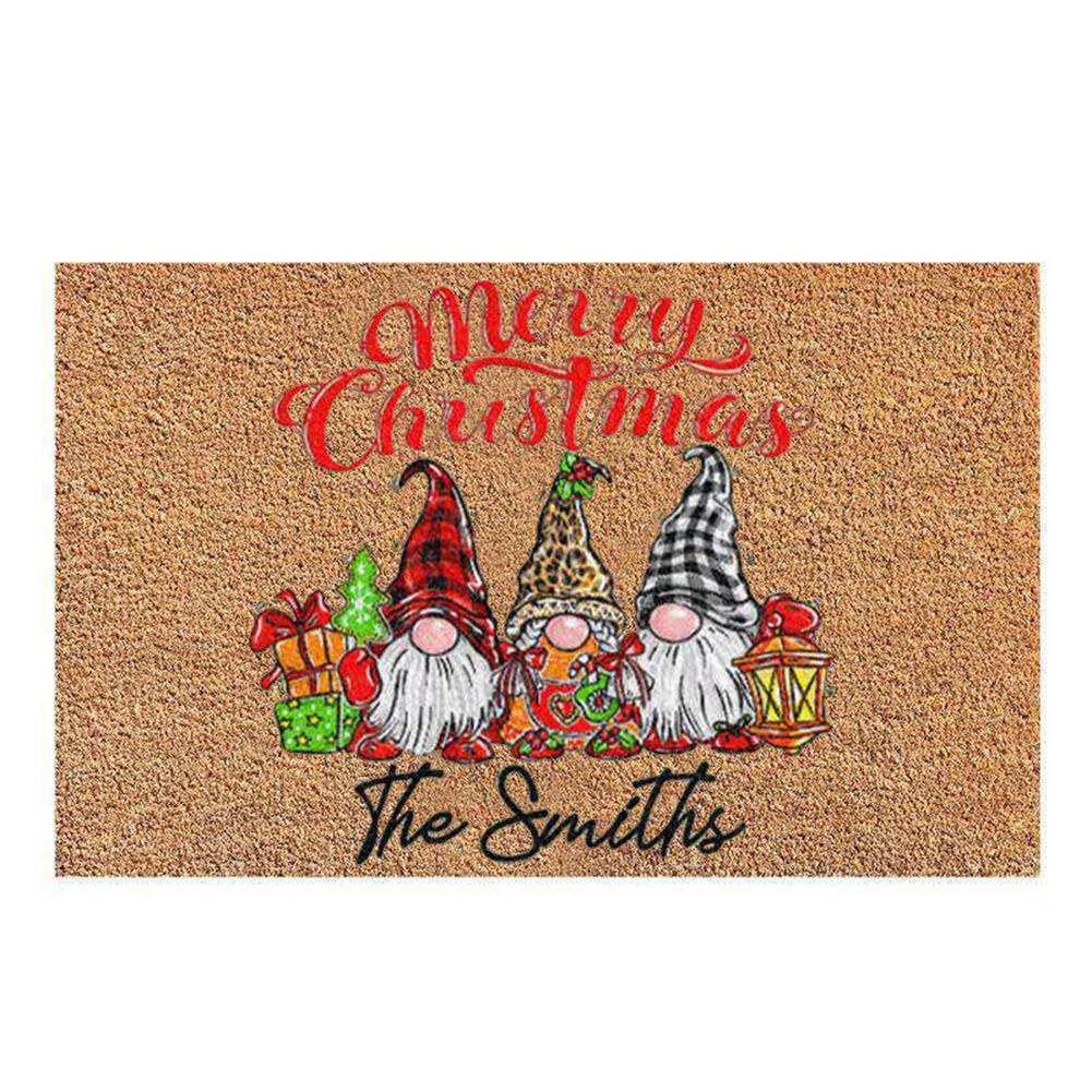 Christmas Doormat Blanket Merry Christmas Santa Claus Welcome Home