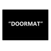 Custom Door Mat Floor Carpet 40x60CM Black Flannel Fabric