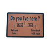 Anti-slip Rubber backing Funny doormat 