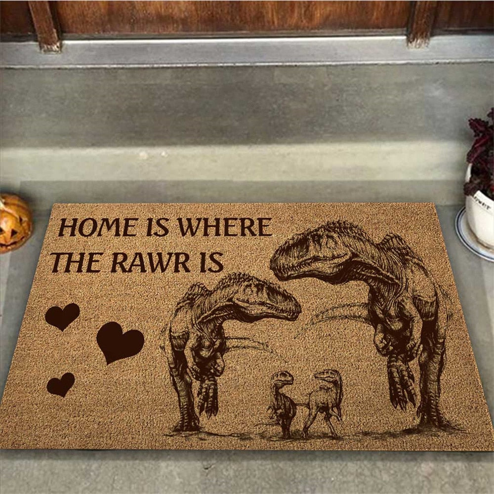 Dinosaur Doormats 3D Graphic