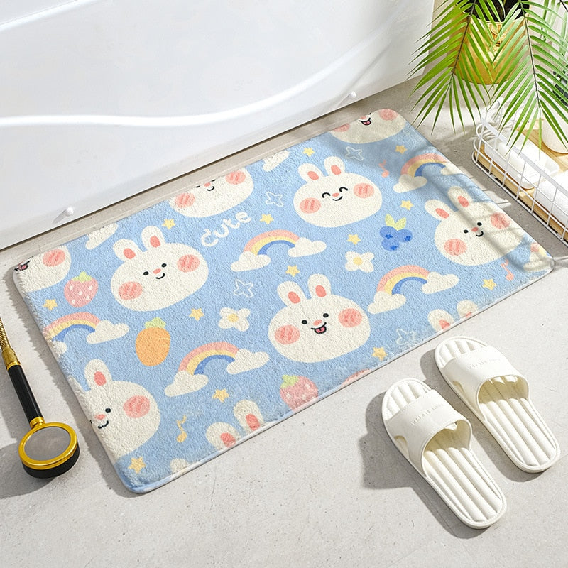 Cute Bath Mat Cartoon Animals Pets Doormat