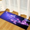 3D Purple Butterfly door mat