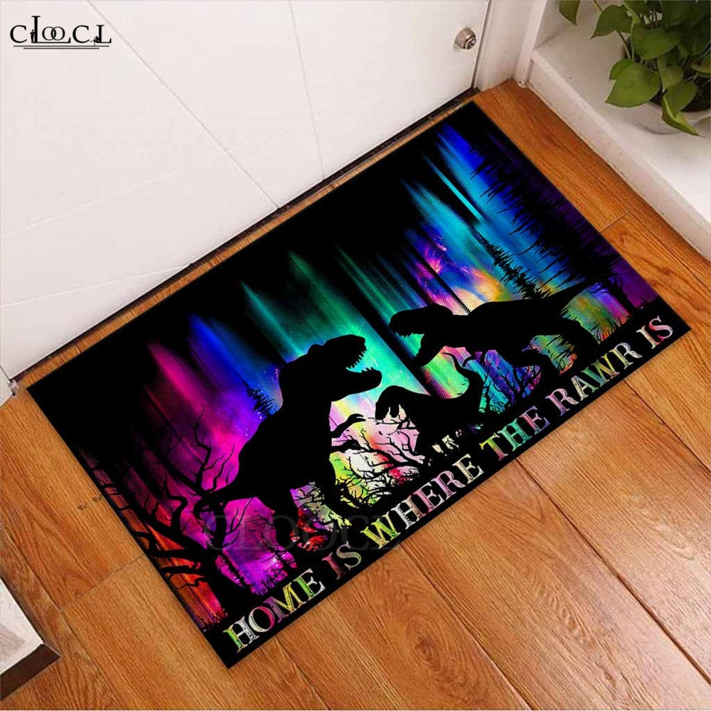 Dinosaur Doormats 3D Graphic