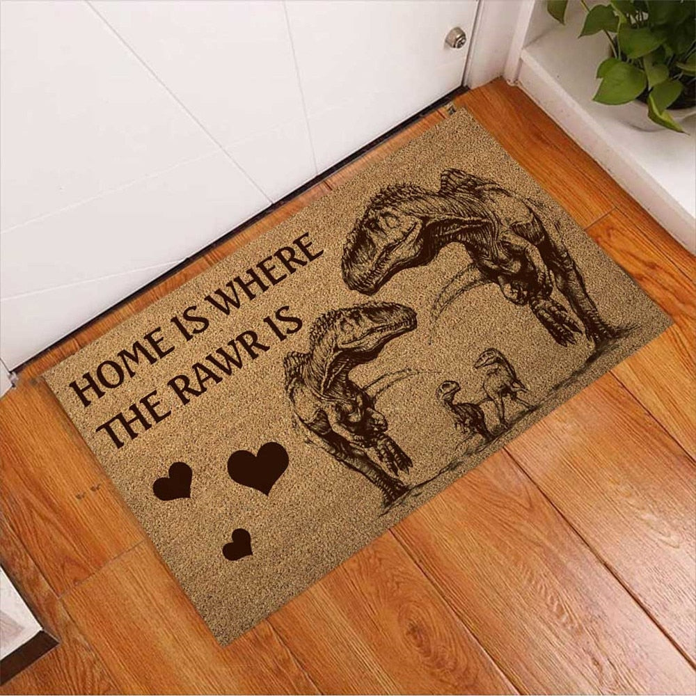 Dinosaur Doormats 3D Graphic