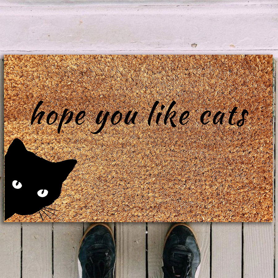 Hope you like cats doormat for entrance