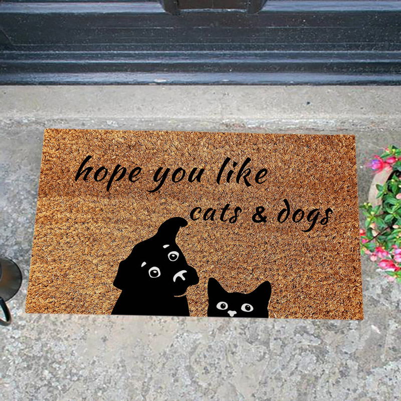 Hope you like cats doormat for entrance