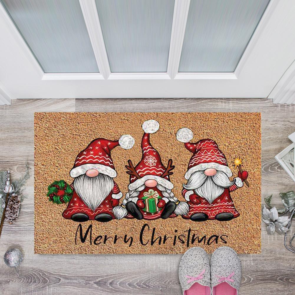 Christmas Doormat Blanket Merry Christmas Santa Claus Welcome Home