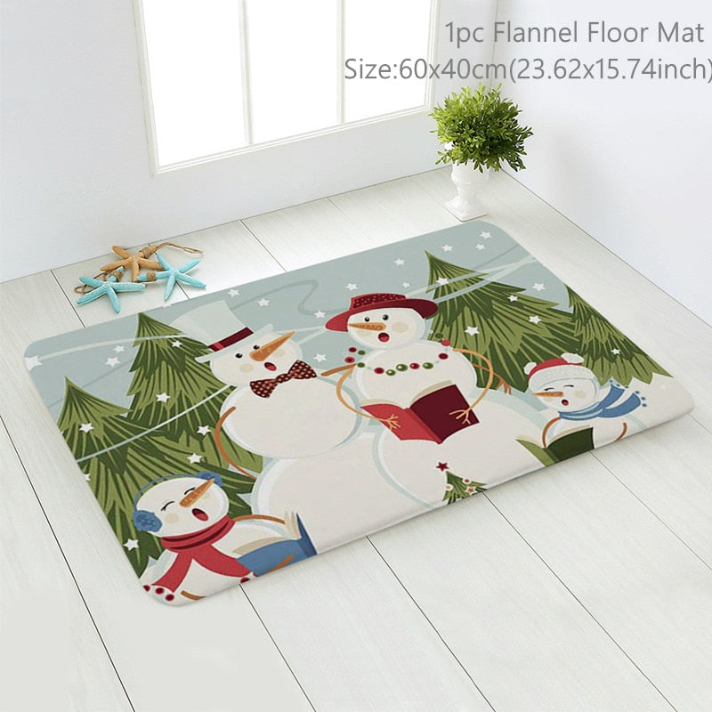 Snowman Door Mat Christmas Decorations for Home