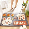 Cute Rabbit Rug Kids Rug Bathroom Absorbent Mat Household