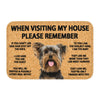 Please Remember Terrier Dogs House Rules Doormat