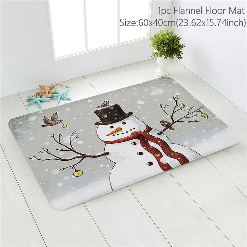 Snowman Door Mat Christmas Decorations for Home