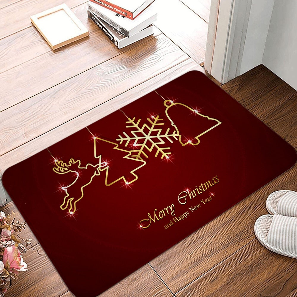 Cartoon Santa Claus Printed Door Mat