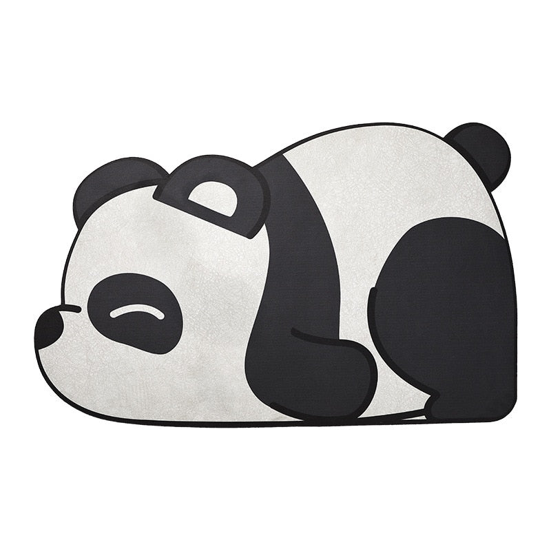 Quick Drying Cute Cat Dog Panda Mat