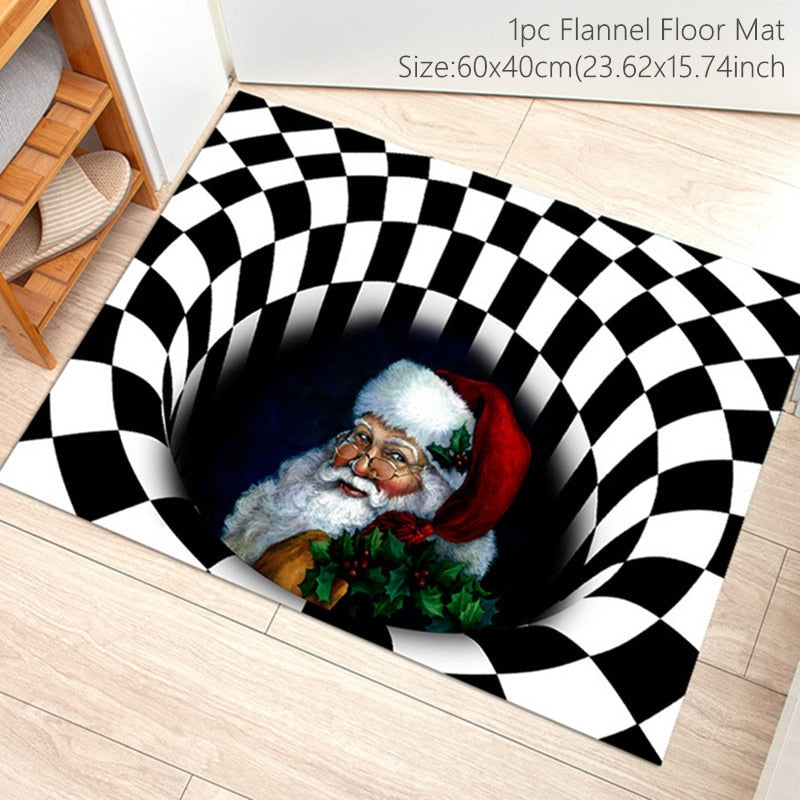 Navidad Snowman Door Mat Christmas