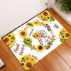 Door Mat Entrance Mat Welcome Flowers Patten