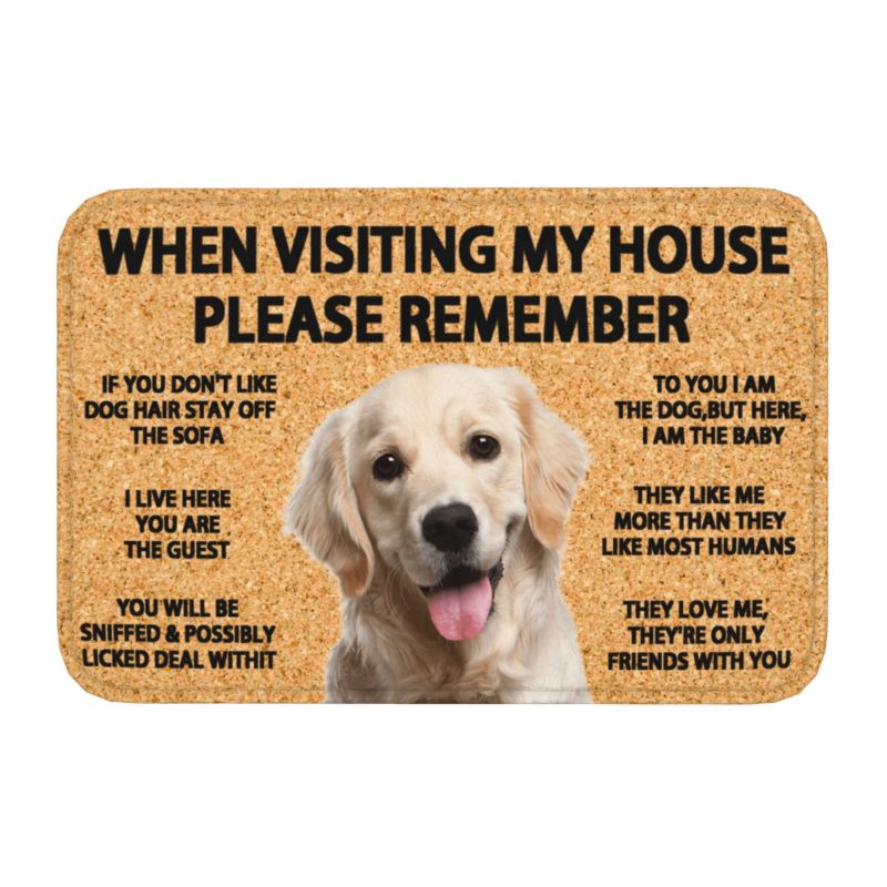 Please Remember Terrier Dogs House Rules Doormat