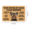 Please Remember Terrier Dogs House Rules Doormat