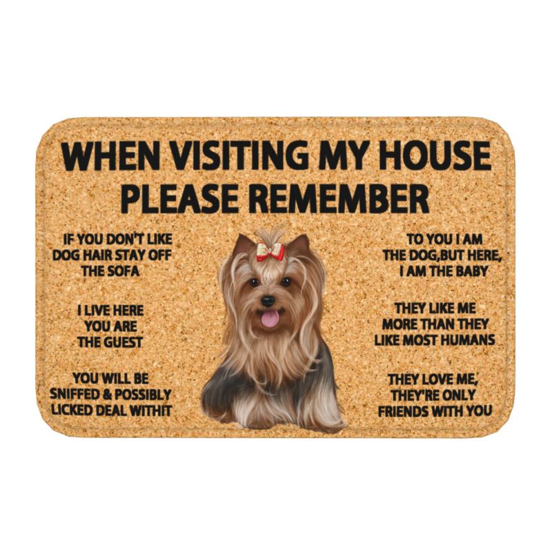 Please Remember Terrier Dogs House Rules Doormat