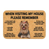 Please Remember Terrier Dogs House Rules Doormat