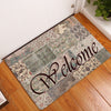 Door Mat Entrance Mat Welcome Flowers Patten