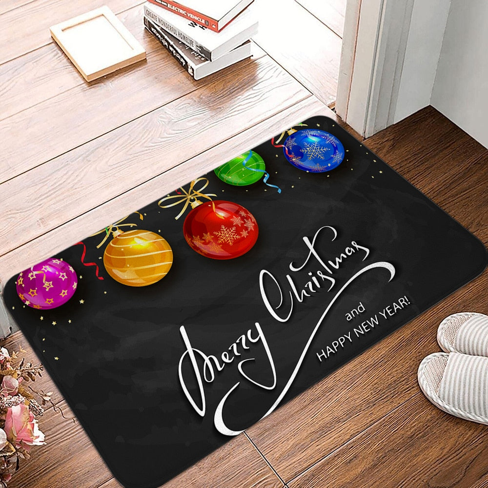 Cartoon Santa Claus Printed Door Mat