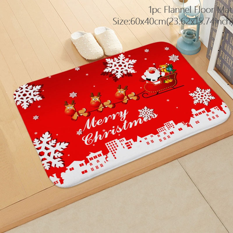 New Year 2023 Christmas Decorations for Home Outdoor Rugs