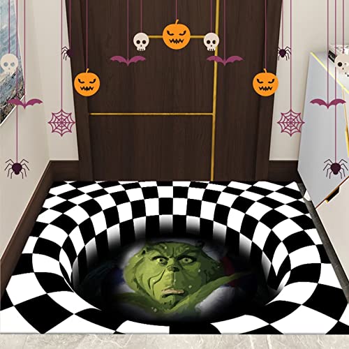 Halloween 3D Illusion Clown Door Mat