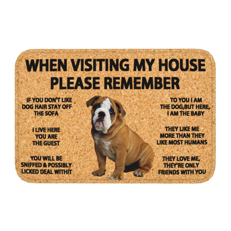 Please Remember Terrier Dogs House Rules Doormat