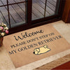 Funny Doormat Welcom Please Don't Step on My Corgi