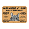 Please Remember Terrier Dogs House Rules Doormat