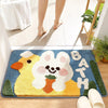 Cute Rabbit Rug Kids Rug Bathroom Absorbent Mat Household