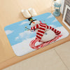 Christmas Doormat Merry Christmas Winter Snowman Anti-Slip Door Mat