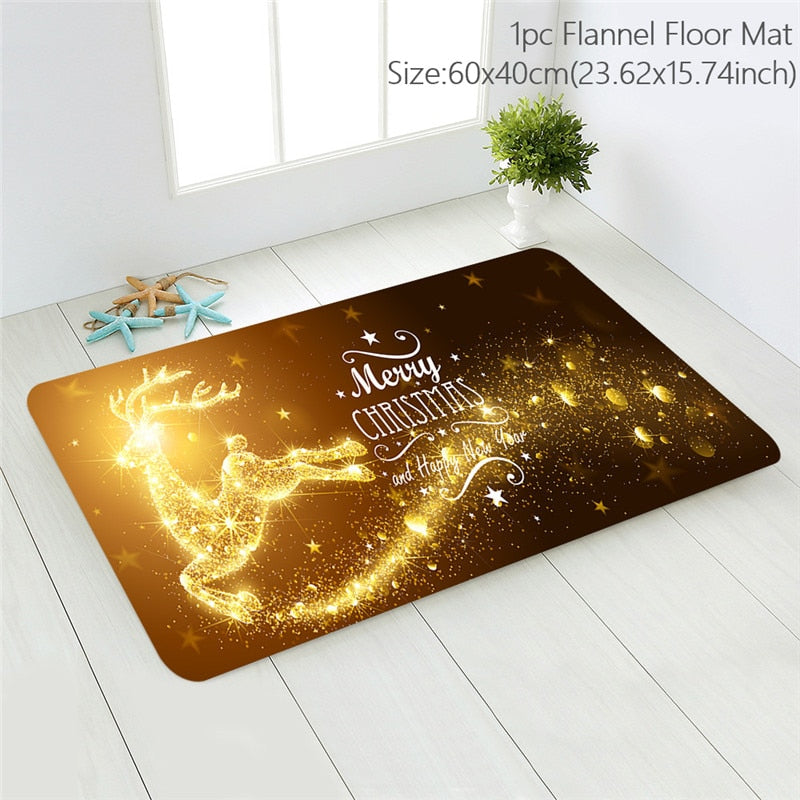 Navidad Snowman Door Mat Christmas