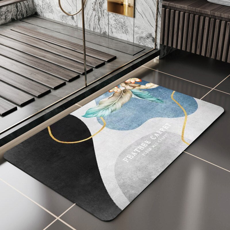 Door Mat Diatomite Quick Dry Luxury Floor Mat