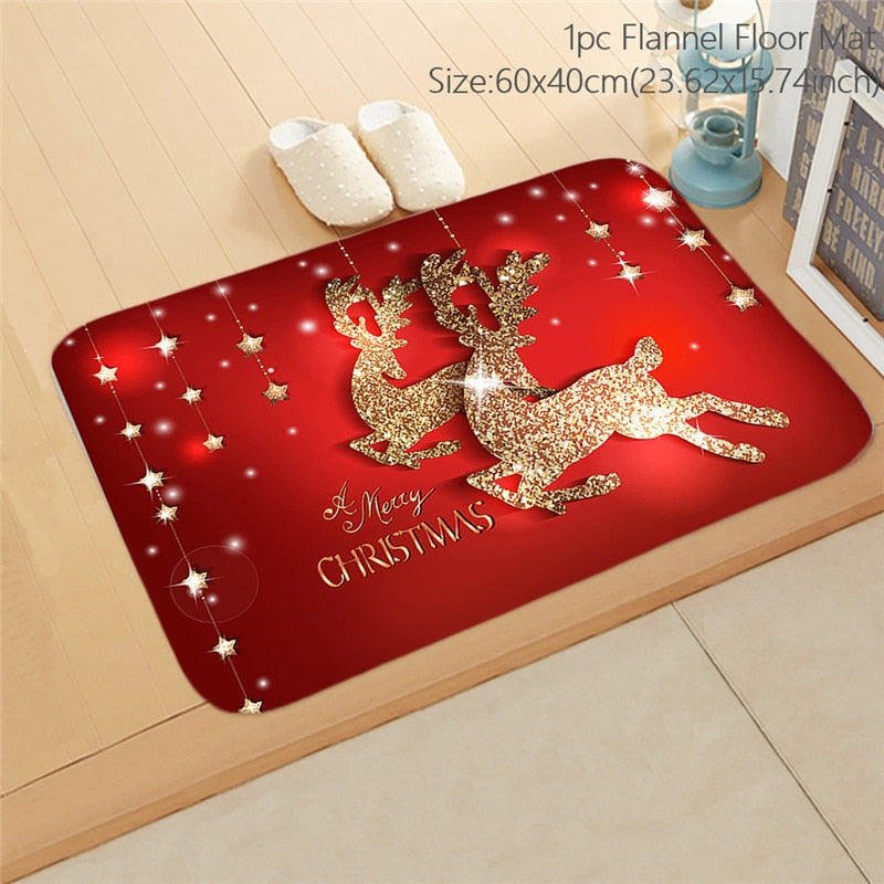 New Year 2023 Christmas Decorations for Home Outdoor Rugs