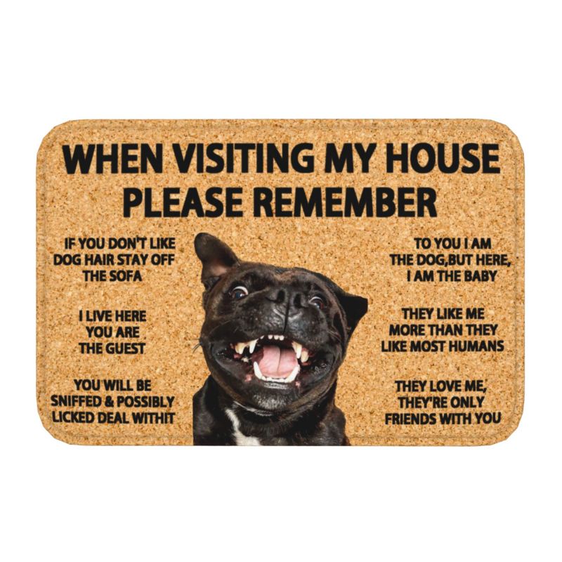 Please Remember Terrier Dogs House Rules Doormat