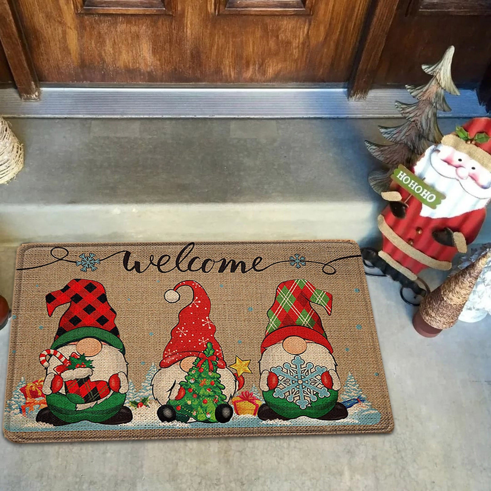 Christmas Floor Mat Washable Printed