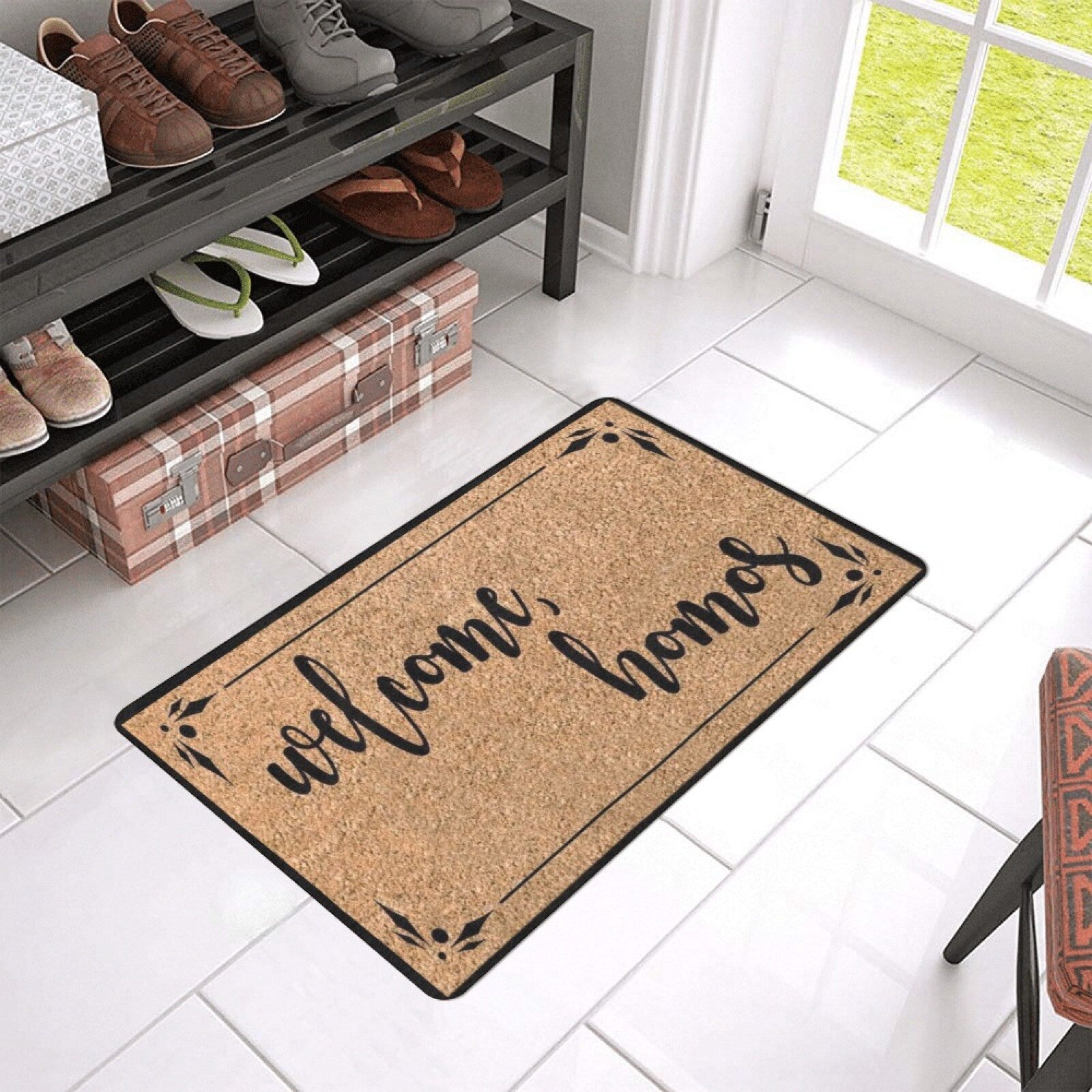 WELCOME Doormat Rubber Entrance Floor Mat Porch