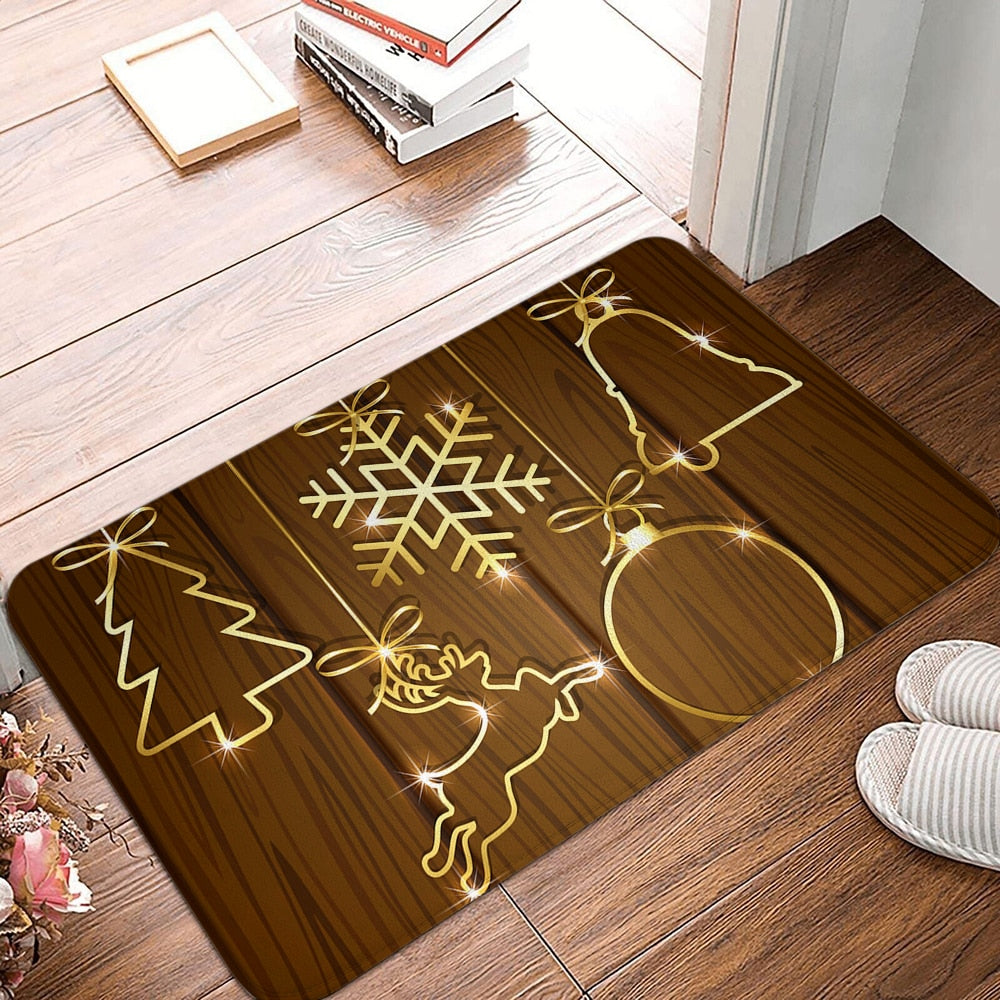 Cartoon Santa Claus Printed Door Mat