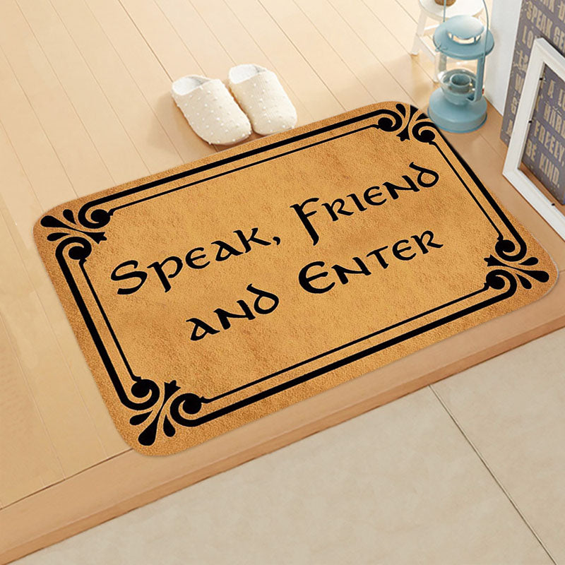 Welcome Letters Anti-Slip Door Mat