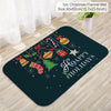 Christmas Door Mat Santa Claus Flannel Outdoor Carpet