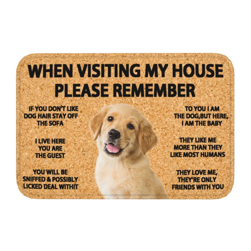 Please Remember Terrier Dogs House Rules Doormat