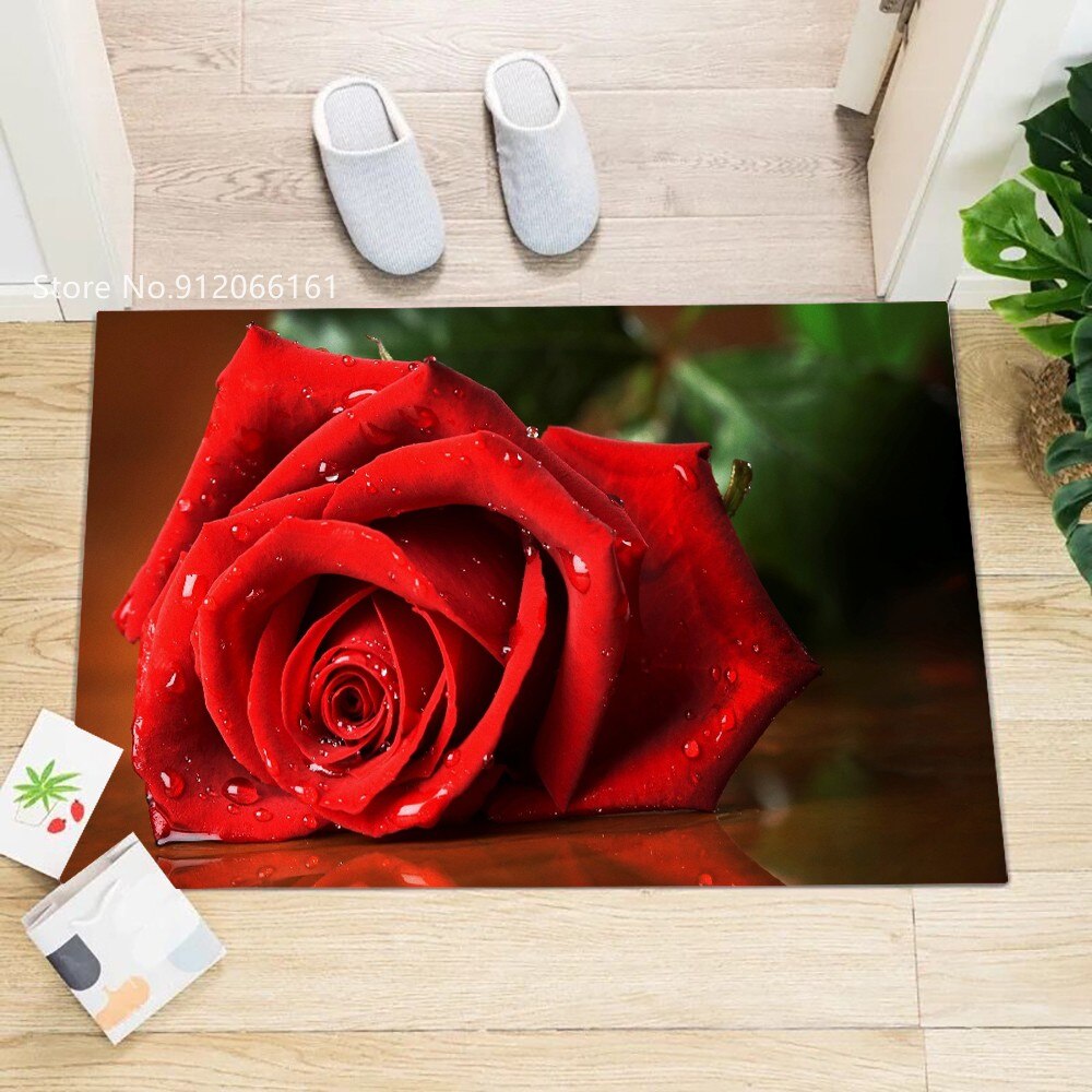 Flower Rose Indoor mats