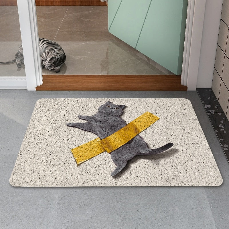 Non-slip and Washable door Mat Cute Animal