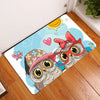 Cute Owls Carpet Rug Welcome Home Funny Entrance Door Mats