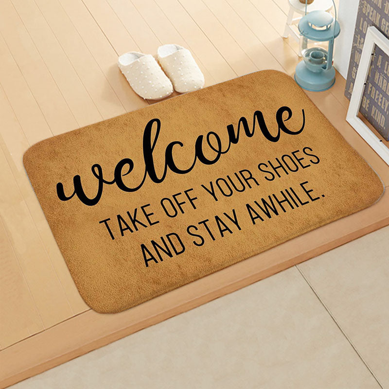 Welcome Letters Anti-Slip Door Mat