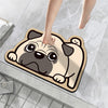 Quick Drying Cute Cat Dog Panda Mat