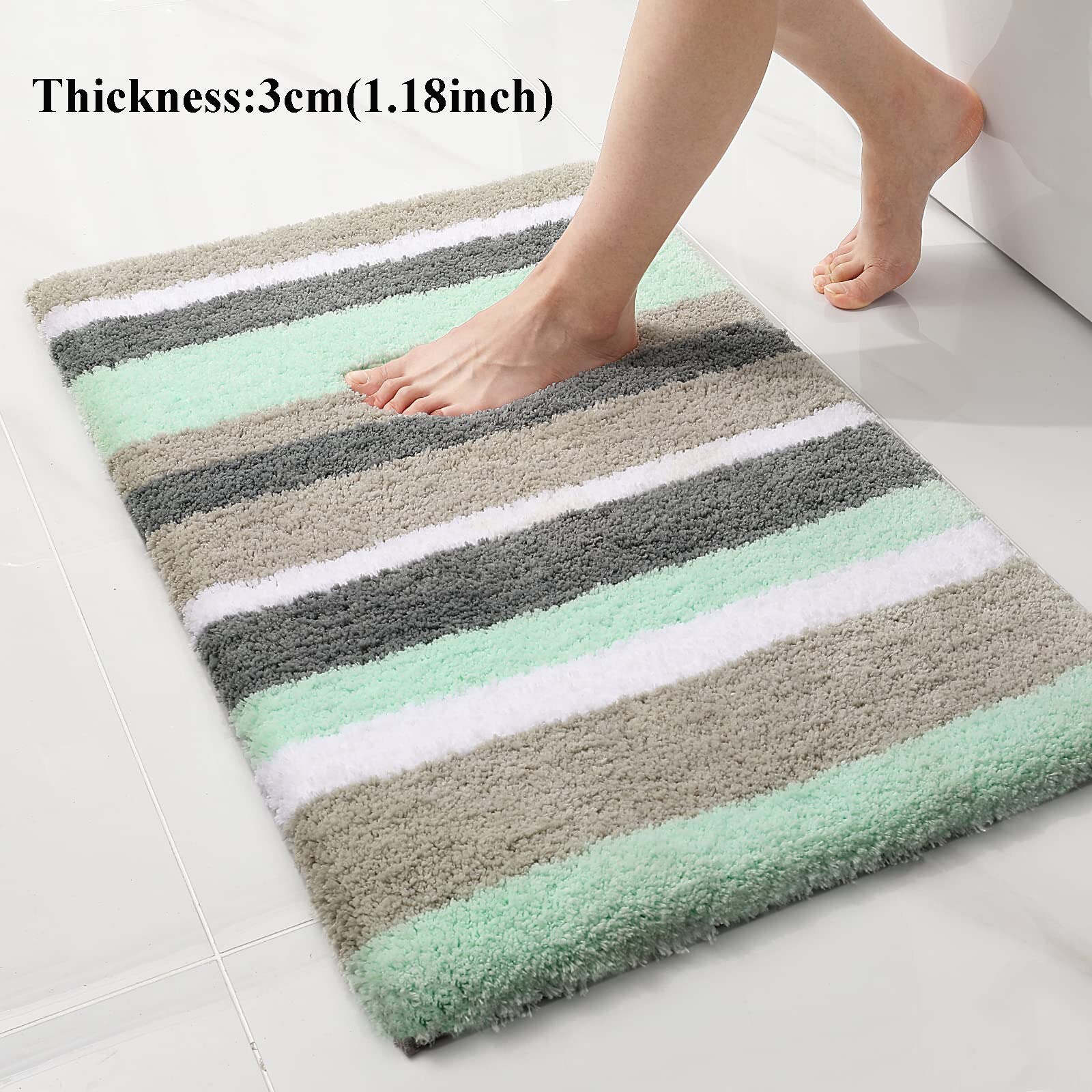 Bath Mat Quick Dry Anti-Slip Bathroom Show Capet