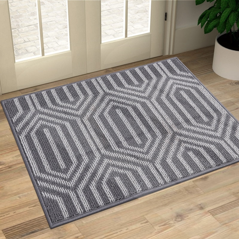 Dirt Resistant Entrance Door Mat Outdoor Soft Kitchen Rug Non-Slip Floor