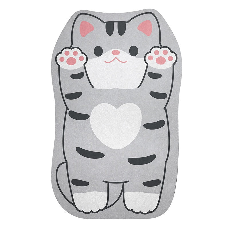 Quick Drying Cute Cat Dog Panda Mat